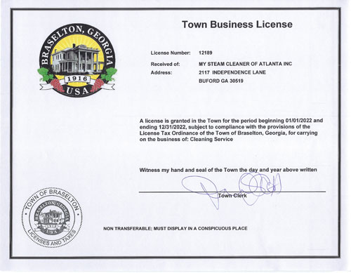 2022 Braselton Business License